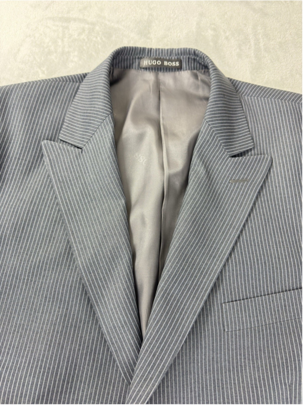 Boss Hugo Boss 2 Piece Set Pinstripe Men 85% Wool, 15% Polyester - Picture 5 of 16